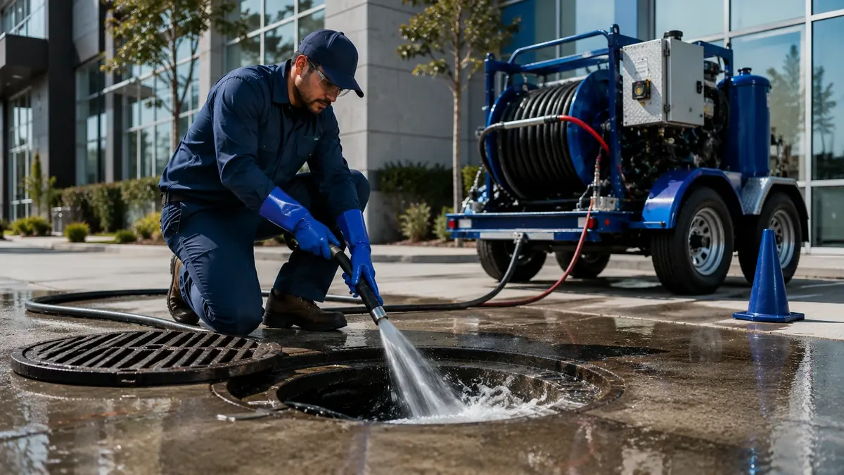 Commercial Hydro Jet Drain Cleaning in Orange