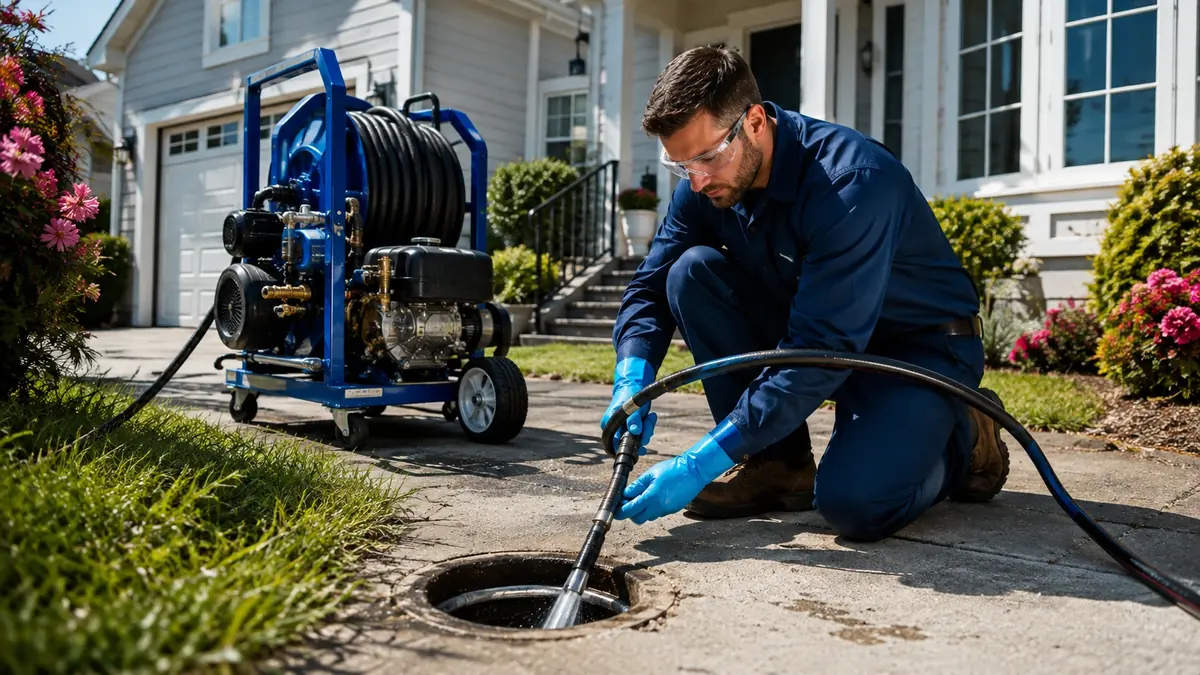 Residential Hydro Jet Drain Cleaning in Orange